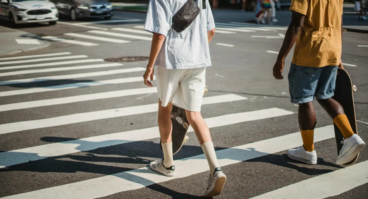 Press the button - pedestrian cross-walk signals