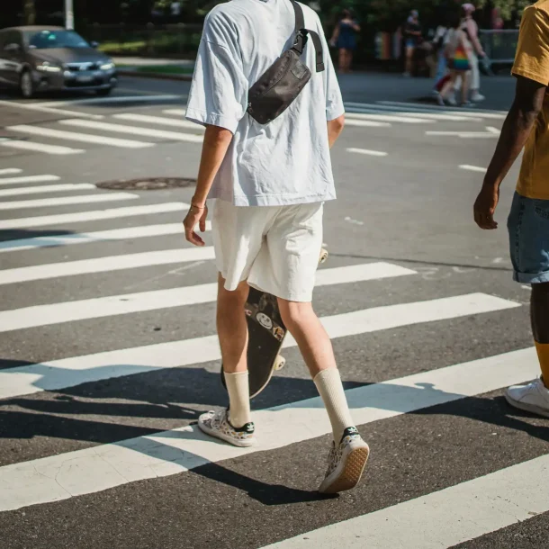 Press the button - pedestrian cross-walk signals